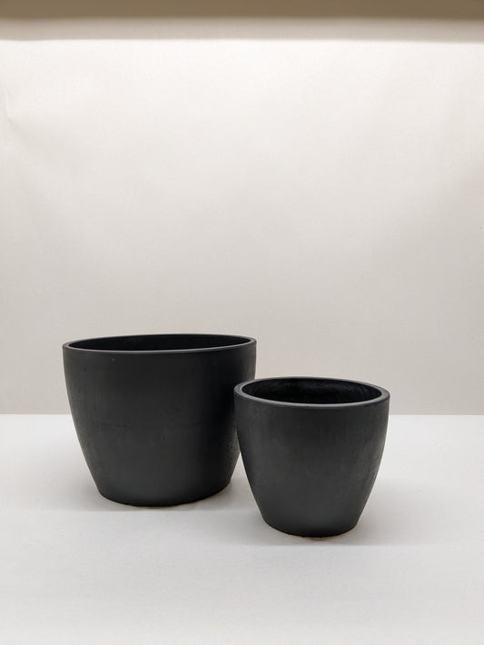 Black and TerraCotta Eco Pots Green Memento